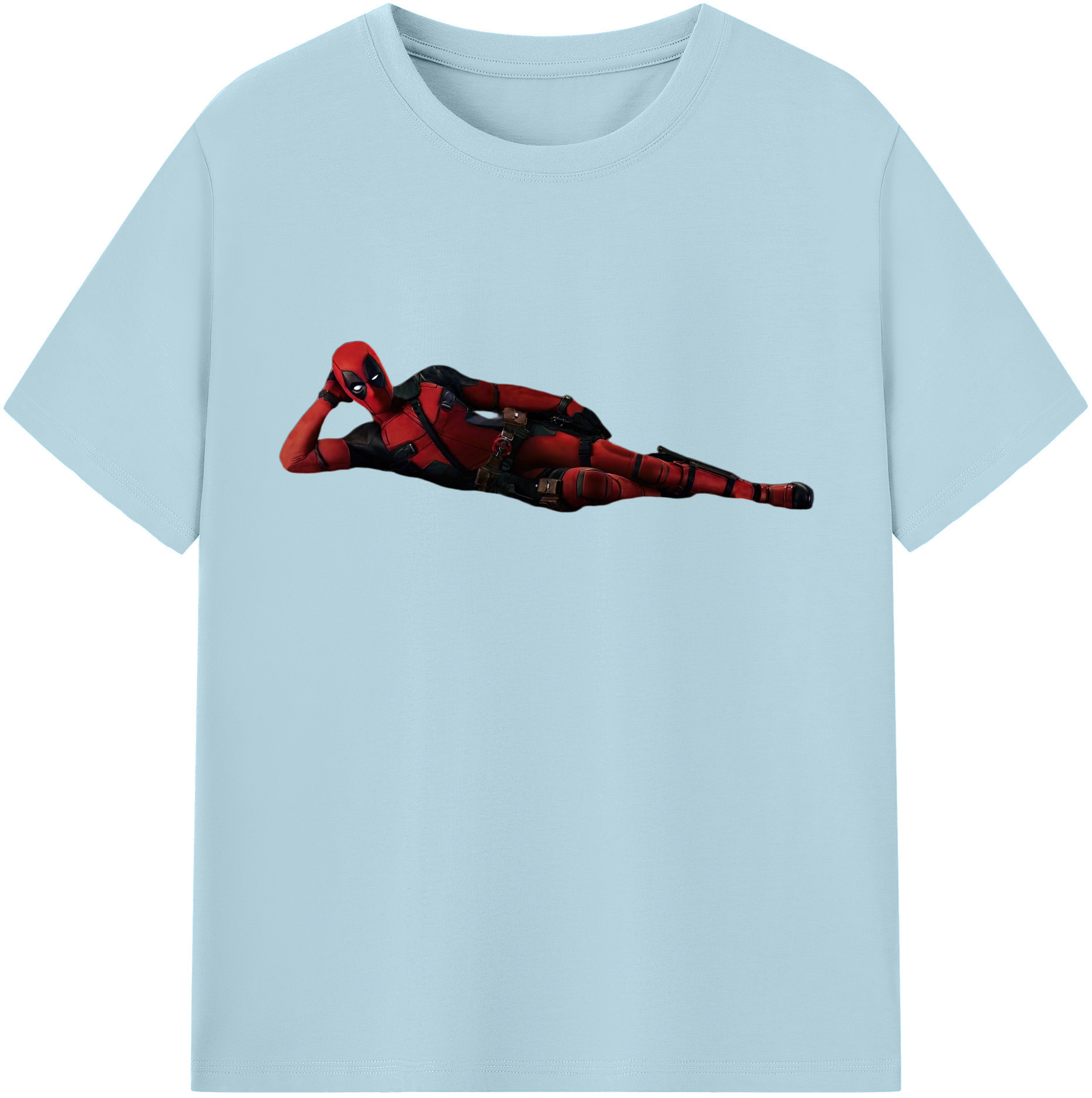（画像用） Deadpool デッドプール 綿100％半袖Tシャツ（フロントプリント）